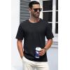 imageMAGCOMSEN Mens TShirts Short Sleeve Crew Neck Cotton Tshirts Casual Summer T Shirts Classic Basic TeesBlack