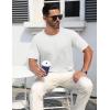 imageMAGCOMSEN Mens TShirts Short Sleeve Crew Neck Cotton Tshirts Casual Summer T Shirts Classic Basic TeesWhite