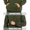 imageMAGCOMSEN Mens Heavy Hoodie Sherpa Fleece Lined Pullover Thick Winter Hooded SweatshirtArmy Green