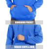 imageMAGCOMSEN Mens Heavy Hoodie Sherpa Fleece Lined Pullover Thick Winter Hooded SweatshirtAzure