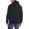 imageMAGCOMSEN Mens Heavy Hoodie Sherpa Fleece Lined Pullover Thick Winter Hooded SweatshirtBlack