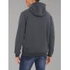 imageMAGCOMSEN Mens Heavy Hoodie Sherpa Fleece Lined Pullover Thick Winter Hooded SweatshirtDark Grey
