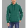 imageMAGCOMSEN Mens Heavy Hoodie Sherpa Fleece Lined Pullover Thick Winter Hooded SweatshirtEmerald Green