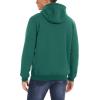 imageMAGCOMSEN Mens Heavy Hoodie Sherpa Fleece Lined Pullover Thick Winter Hooded SweatshirtEmerald Green