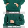 imageMAGCOMSEN Mens Heavy Hoodie Sherpa Fleece Lined Pullover Thick Winter Hooded SweatshirtEmerald Green
