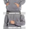 imageMAGCOMSEN Mens Heavy Hoodie Sherpa Fleece Lined Pullover Thick Winter Hooded SweatshirtLight Grey