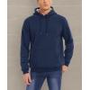 imageMAGCOMSEN Mens Heavy Hoodie Sherpa Fleece Lined Pullover Thick Winter Hooded SweatshirtNavy