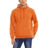 imageMAGCOMSEN Mens Heavy Hoodie Sherpa Fleece Lined Pullover Thick Winter Hooded SweatshirtOrange