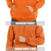 imageMAGCOMSEN Mens Heavy Hoodie Sherpa Fleece Lined Pullover Thick Winter Hooded SweatshirtOrange