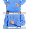 imageMAGCOMSEN Mens Heavy Hoodie Sherpa Fleece Lined Pullover Thick Winter Hooded SweatshirtSky Blue