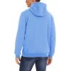 imageMAGCOMSEN Mens Heavy Hoodie Sherpa Fleece Lined Pullover Thick Winter Hooded SweatshirtSky Blue