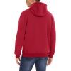 imageMAGCOMSEN Mens Heavy Hoodie Sherpa Fleece Lined Pullover Thick Winter Hooded SweatshirtTomato Red