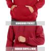 imageMAGCOMSEN Mens Heavy Hoodie Sherpa Fleece Lined Pullover Thick Winter Hooded SweatshirtTomato Red