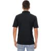 imageMAGCOMSEN Mens Polo Shirts 3 Buttons Casual Work T Shirts Quick Dry Short Sleeve Golf Shirt Pique Jersey Outdoor PerformanceBlack