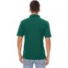 imageMAGCOMSEN Mens Polo Shirts 3 Buttons Casual Work T Shirts Quick Dry Short Sleeve Golf Shirt Pique Jersey Outdoor PerformanceEmerald Green