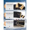 imageMAGCOMSEN Mens Winter Jacket Lined Sherpa Jacket Warm Trucker Coat Multi PocketBlack