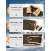 imageMAGCOMSEN Mens Winter Jacket Lined Sherpa Jacket Warm Trucker Coat Multi PocketBrown
