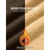 imageMAGCOMSEN Mens Winter Jacket Lined Sherpa Jacket Warm Trucker Coat Multi PocketBrown