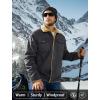 imageMAGCOMSEN Mens Winter Jacket Lined Sherpa Jacket Warm Trucker Coat Multi PocketDark Grey