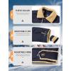 imageMAGCOMSEN Mens Winter Jacket Lined Sherpa Jacket Warm Trucker Coat Multi PocketNavy