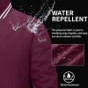imageMAGCOMSEN Mens Jacket Lightweight Bomber Jacket Zip Up Windbreaker Casual Spring Fall Jackets with PocketsWine Red