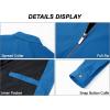 imageMAGCOMSEN Mens Lightweight Jackets Full Zip Up Light Coat Laydown Collar Jacket Casual Windbreaker Jacket with Zip PocketsBlue Green