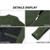 imageMAGCOMSEN Mens Lightweight Jackets Full Zip Up Light Coat Laydown Collar Jacket Casual Windbreaker Jacket with Zip PocketsGreen