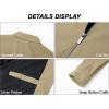 imageMAGCOMSEN Mens Lightweight Jackets Full Zip Up Light Coat Laydown Collar Jacket Casual Windbreaker Jacket with Zip PocketsKhaki
