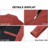 imageMAGCOMSEN Mens Lightweight Jackets Full Zip Up Light Coat Laydown Collar Jacket Casual Windbreaker Jacket with Zip PocketsOrange