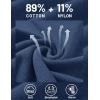 imageMAGCOMSEN Mens Quarter Zip Pullover Sweaters Casual Knit Polo Sweaters Fall Winter SweatshirtsDenim Blue