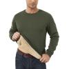 imageMAGCOMSEN Mens Sherpa Lined Sweatshirts Fleece Pullover Basic Tops Warm Crewneck Winter SweatshirtArmy Green
