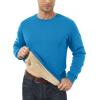 imageMAGCOMSEN Mens Sherpa Lined Sweatshirts Fleece Pullover Basic Tops Warm Crewneck Winter SweatshirtBlue Green