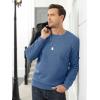 imageMAGCOMSEN Mens Sherpa Lined Sweatshirts Fleece Pullover Basic Tops Warm Crewneck Winter SweatshirtBlue Grey