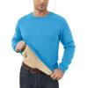 imageMAGCOMSEN Mens Sherpa Lined Sweatshirts Fleece Pullover Basic Tops Warm Crewneck Winter SweatshirtIce Blue