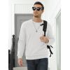 imageMAGCOMSEN Mens Sherpa Lined Sweatshirts Fleece Pullover Basic Tops Warm Crewneck Winter SweatshirtWhite