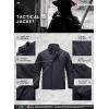 imageMAGCOMSEN Mens Tactical Jacket Water Resistant 6 Pockets Softshell Fleece Lining Hiking Winter Jacket Windbreaker OutwearBlack