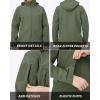 imageMAGCOMSEN Mens Tactical Jacket Winter Snow Ski Jacket Water Resistant Softshell Fleece Lined Winter Coats MultiPocketsArmy Green