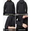 imageMAGCOMSEN Mens Tactical Jacket Winter Snow Ski Jacket Water Resistant Softshell Fleece Lined Winter Coats MultiPocketsBlack