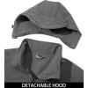 imageMAGCOMSEN Mens Tactical Jacket Winter Snow Ski Jacket Water Resistant Softshell Fleece Lined Winter Coats MultiPocketsGrey