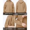 imageMAGCOMSEN Mens Tactical Jacket Winter Snow Ski Jacket Water Resistant Softshell Fleece Lined Winter Coats MultiPocketsSand