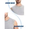 imageMAGCOMSEN Mens Tank Top Cotton Muscle Workout Gym Shirts Moisture Wicking Lightweight Summer Casual Sleeveless ShirtsHeather Light Grey
