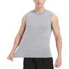 imageMAGCOMSEN Mens Tank Top Cotton Muscle Workout Gym Shirts Moisture Wicking Lightweight Summer Casual Sleeveless ShirtsHeather Light Grey