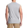 imageMAGCOMSEN Mens Tank Top Cotton Muscle Workout Gym Shirts Moisture Wicking Lightweight Summer Casual Sleeveless ShirtsHeather Light Grey