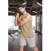 imageMAGCOMSEN Mens Tank Top Cotton Muscle Workout Gym Shirts Moisture Wicking Lightweight Summer Casual Sleeveless ShirtsKhaki