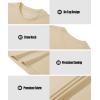 imageMAGCOMSEN Mens Tank Top Cotton Muscle Workout Gym Shirts Moisture Wicking Lightweight Summer Casual Sleeveless ShirtsLight Apricot