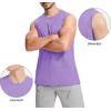imageMAGCOMSEN Mens Tank Top Cotton Muscle Workout Gym Shirts Moisture Wicking Lightweight Summer Casual Sleeveless ShirtsLight Purple