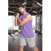 imageMAGCOMSEN Mens Tank Top Cotton Muscle Workout Gym Shirts Moisture Wicking Lightweight Summer Casual Sleeveless ShirtsLight Purple