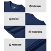 imageMAGCOMSEN Mens Tank Top Cotton Muscle Workout Gym Shirts Moisture Wicking Lightweight Summer Casual Sleeveless ShirtsNavy Blue