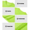 imageMAGCOMSEN Mens Tank Top Cotton Muscle Workout Gym Shirts Moisture Wicking Lightweight Summer Casual Sleeveless ShirtsNeon Green