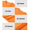 imageMAGCOMSEN Mens Tank Top Cotton Muscle Workout Gym Shirts Moisture Wicking Lightweight Summer Casual Sleeveless ShirtsOrange
